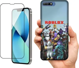 etui-na-huawei-y6-2018-wzory-roblox-szklo