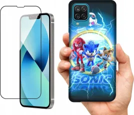 etui-na-samsung-galaxy-a12-wzory-sonic-szklo