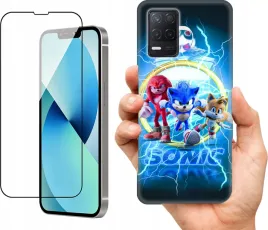 etui-na-realme-8-wzory-sonic-szklo
