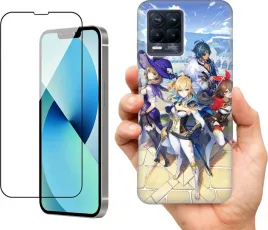 etui-na-realme-8-pro-wzory-genshin-impact-szklo