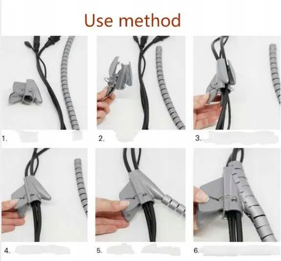 organizer-do-kabli-25mm-szary-stan-nowy