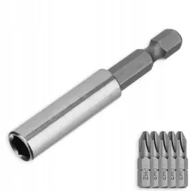 uchwyt-do-bitow-1-4-60-mm-magnetyczny-na-wkretarke-bity-gratis