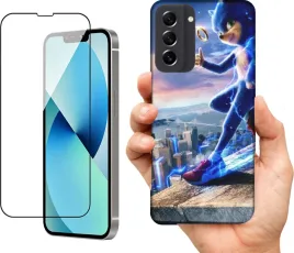 etui-na-samsung-galaxy-s21-fe-wzory-sonic-szklo