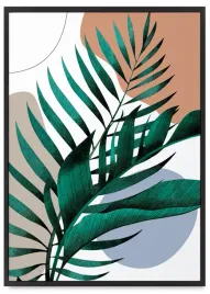 plakat-boho-plakaty-liscie-61x91-cm-w-czarnej-ramie
