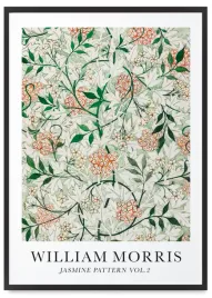 plakat-william-morris-kwiaty-61x91-cm-w-czarnej-ramie