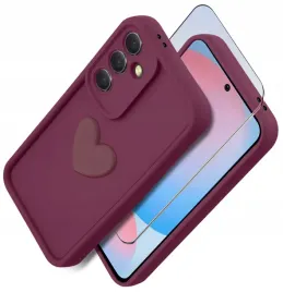 etui-do-samsung-a56-5g-silikonowe-matowe-serce-szklo-ochronne-9h