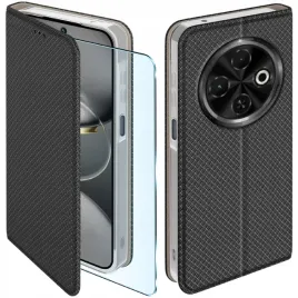 etui-z-klapka-do-tecno-spark-30c-zamykane-czarne-futeral-szklo-9h