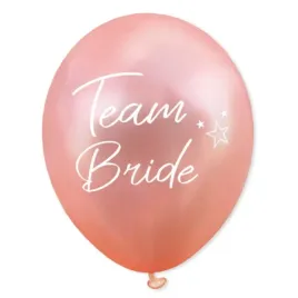 balon-30-cm-wieczor-panienski-team-bride-rose-gold-rozowe-zloto