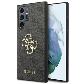 guess-guhcs22l4gmggr-s908-s22-ultra-szary-grey-hardcase-4g-big-metal-logo