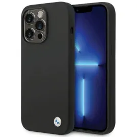 bmw-silicone-metal-logo-etui-iphone-15-pro-max-czarny