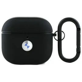 bmw-genuine-leather-silver-logo-etui-airpods-4-czarny