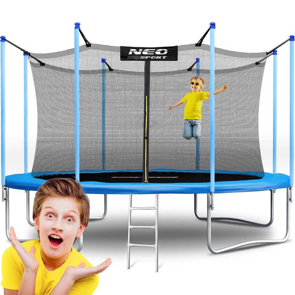 Фото - Батут Neo-Sport ﻿Trampolina ogrodowa dla dzieci 15ft/465cm z drabinką 