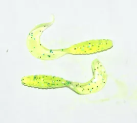 manns-twister-40mm-2szt-przezroczysty-zolty-fluo-z-zielonym-brokatem