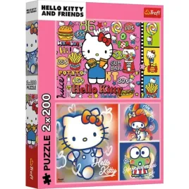 puzzle-dla-dzieci-2x200-elementow-hello-kitty-i-przyjaciele