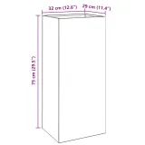 donica-biala-32x29x75-cm-stal-marka-vidaxl