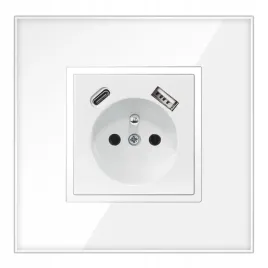 gniazdo-gniazdko-szklane-pojedyncze-podtynkowe-bolcem-biale-usb-c-premium