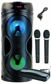 przenosna-kolumna-glosnik-karaoke-bluetooth-2-mikrofony-bezprzewodowe