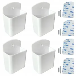 x4-uchwyt-scienny-wieszak-organizer-na-piloty-audio-led-samoprzylepny-bialy