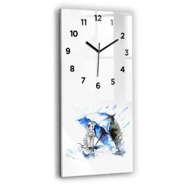 wiszacy-zegar-szklany-ze-stylowym-nadrukiem-dalmatynczyk-i-parasol-30x60-cm