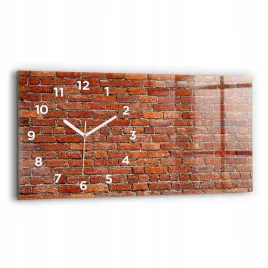 zegar-szklany-do-kuchni-na-sciane-z-nadrukiem-stara-sciana-cegly-60x30-cm