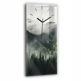 zegar-szklany-scienny-do-biura-ze-stylowym-nadrukiem-las-krajobraz-30x60-cm