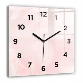kwadratowy-zegar-szklany-scienny-do-biura-z-grafika-kwitnace-roze-60x60-cm