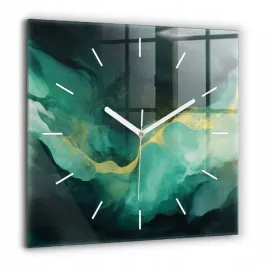 kwadratowy-zegar-szklany-designerski-z-grafika-zielony-marmur-duzy-60x60-cm