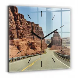 elegancki-kwadratowy-foto-zegar-szklany-na-sciane-route-66-w-usa-30x30-cm