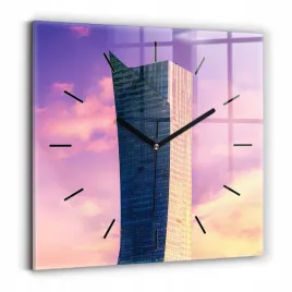 designerski-foto-zegar-szklany-do-wnetrz-drapacz-chmur-w-warszawie-30x30-cm