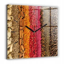 designerski-kwadratowy-foto-zegar-szklany-do-wnetrz-rzedy-przypraw-30x30-cm