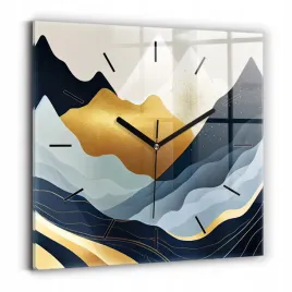 duzy-kwadratowy-foto-zegar-szklany-do-mieszkania-abstrakcyjne-gory-30x30-cm