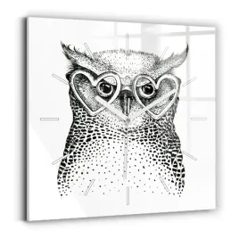 duzy-kwadratowy-zegar-scienny-na-sciane-rysowana-sowa-w-okularach-30x30-cm