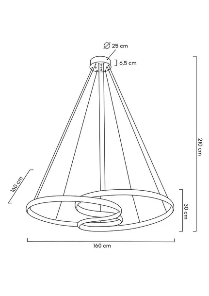 moosee-lampa-wiszaca-wave-160a-chrom-klasa-efektywnosci-energetycznej-a