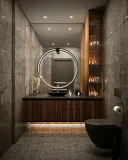 moosee-lampa-scienna-hoop-60-czarna-pomieszczenie-korytarz-schody