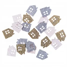 drewniane-brokatowe-domki-dwustronne-17-x-22-cm-21szt-zloty-srebrny-bialy