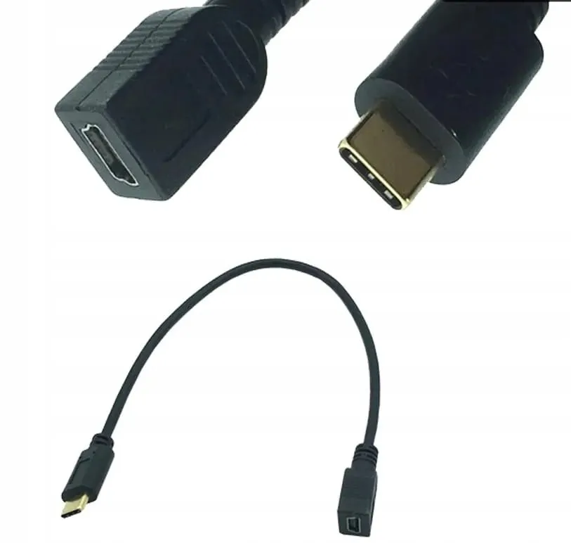 kabel-adapter-usb-3-1-typ-c-do-mini-usb-dlugosc-20-cm-stan-nowy