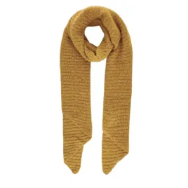 szalik-damski-pieces-pcpyron-structured-musztardowy-zimowy