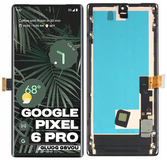 Wyświetlacz LCD ekran dotykowy do Google Pixel 6 Pro GLUOG G8VOU OLED Ramka