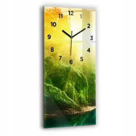 duzy-pionowy-zegar-szklany-do-mieszkania-ze-wzorem-spokojna-natura-30x60-cm