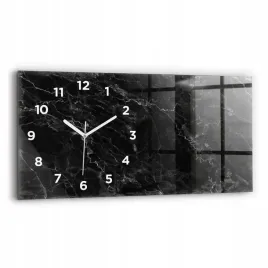 duzy-poziomy-zegar-szklany-do-mieszkania-z-grafika-ciemny-marmur-60x30-cm
