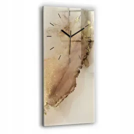 pionowy-zegar-szklany-elegancki-na-sciane-bezowa-sztuka-nowoczesna-30x60-cm