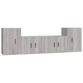 zestaw-4-szafek-telewizyjnych-szary-dab-sonoma