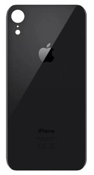 ﻿Klapka Plecki Tył iPhone XR Black Duże oczko