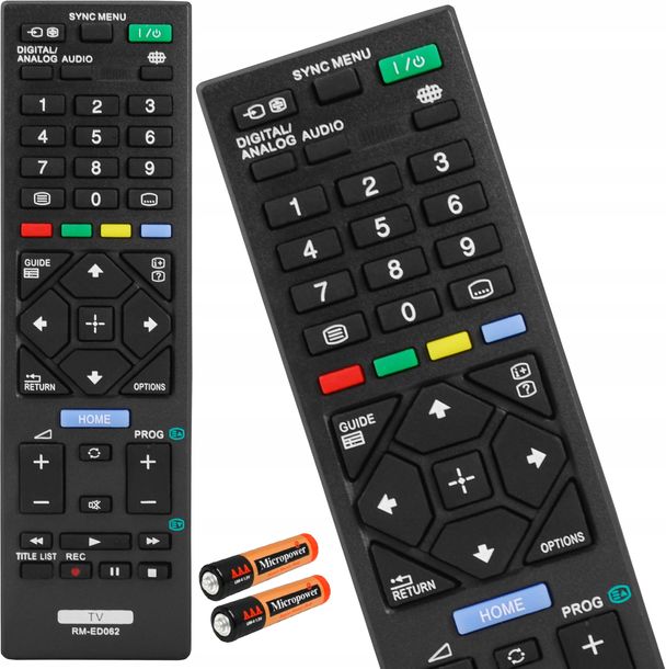 PILOT DO TELEWIZORA SONY UNIWERSALNY RM-ED062 UNIWERSALNY BATERIE GRATIS