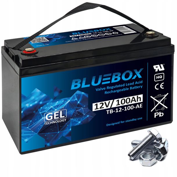 ﻿Akumulator żelowy BLUEBOX UPS 12V 100Ah zasilanie awaryjne