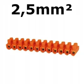 listwa-zaciskowa-zlaczka-12-modulow-pomaranczowa-25mm2