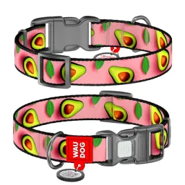 waudog-obroza-nylon-z-qr-awokado-roz-l-25mm-33-49cm