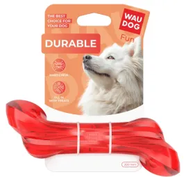 waudog-zabawka-fun-durable-kosc-200mm-czerwony