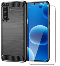 etui-do-samsung-a56-5g-pancerne-carbon-case-szklo-ochronne-9h