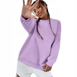 bluza-damska-oversize-bawelniana-sukienka-luzna-lawendowa-bez-kaptura-xs